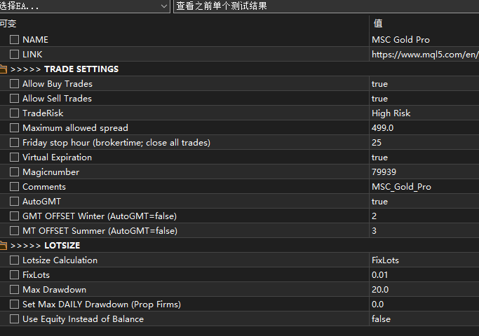 MSC Gold Pro v5.0 MT5-金汇MT